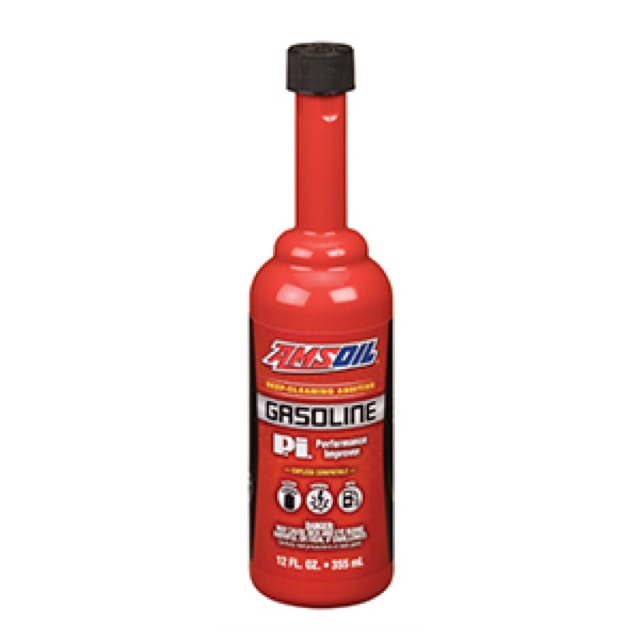 Bottle of AMSOIL P.i. Performance Improver gasoline additive