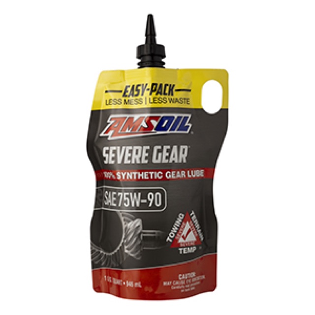 Pouch of AMSOIL SEVERE GEAR 100% Synthetic Gear Lube